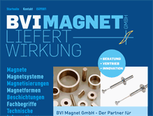 Tablet Screenshot of bvi-magnete.de